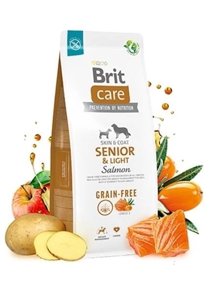 Brit Care Senior Light Tahılsız Somonlu Yaşlı Diyet Köpek Maması 12 kg fiyatları