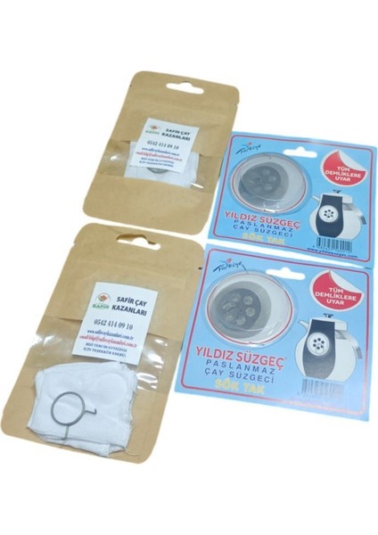 Ikili Set: Musluk Bezi ve Demlik Süzgeci, 2 Paket, Kampanya Fırsatı