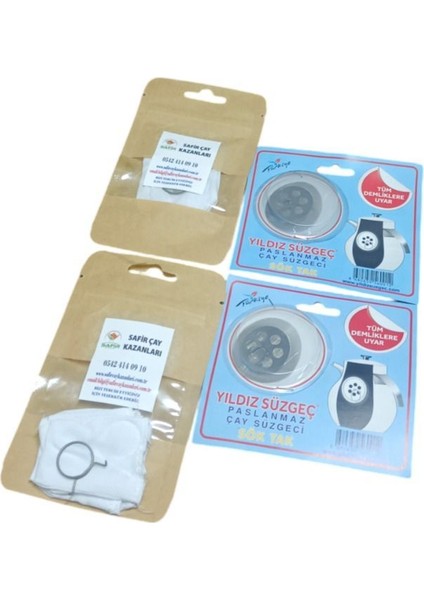 Ikili Set: Musluk Bezi ve Demlik Süzgeci, 2 Paket, Kampanya Fırsatı fiyatları