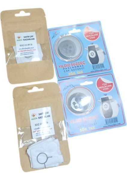 Ikili Set: Musluk Bezi ve Demlik Süzgeci, 2 Paket, Kampanya Fırsatı indirimleri