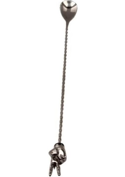 Burgulu İki Parmak Bar Kaşığı 50 cm