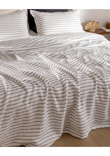 Josselin Çift Kişilik Pamuklu Yatak Örtüsü - Lacivert modelleri