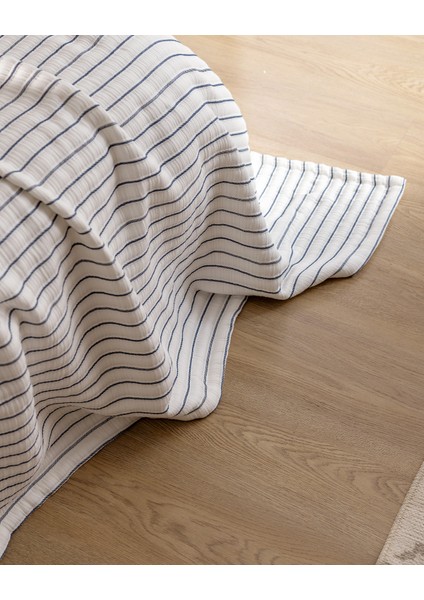 Josselin Çift Kişilik Pamuklu Yatak Örtüsü - Lacivert fırsatları