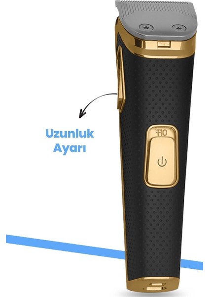 Çift Port Şarj Girişli Erkek Bakım Seti Kablolu ve Kablosuz Kullanım Siyah indirimleri