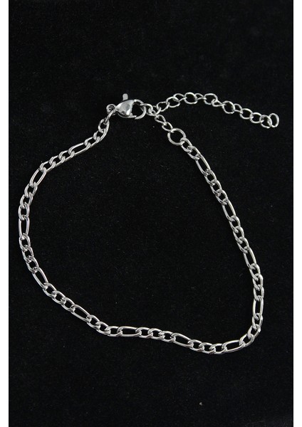 316L Çelik Figaro Model Gümüş Renk Erkek Bileklik