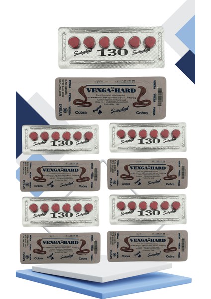 Vega Kırmızı COBRA_130 Hap 130 Mg 6x5 Dizi(Toplam 30 Tablet) COBRA130MG Cobra_hap Kobrahap Mavi Kobra Geciktiricili8 Geciktirme8 Cialis8