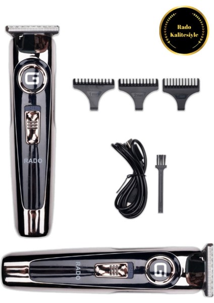 Kablosuz Çok Fonksiyonlu Saç Sakal Vücut Tıraş Makinesi Siyahli