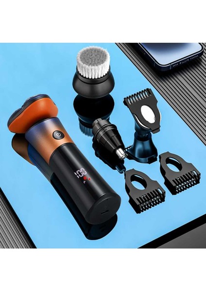 USB Şarjlı Çok Fonksiyonlu Üç Bıçaklı Traş Makinesi ve Kullanışlı Tasarım