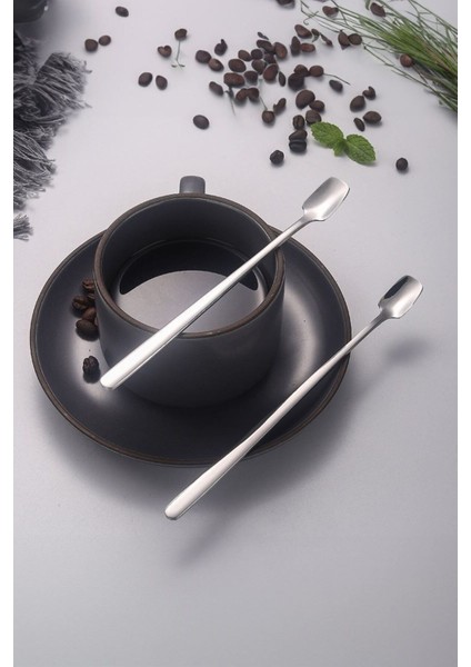6'lı Çelik Kokteyl ve Kahve Karıştırma Kaşığı, 21 Cm, Şık ve Kullanışlı Set fırsatları