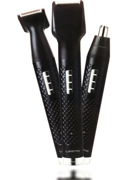 Şarjlı Çok Başlıklı Kişisel Bakım Seti Yanak Kulak Burun ve Tüy Temizliği