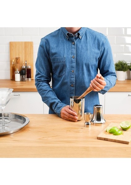 Paslanmaz Çelik Kokteyl Seti 600 Ml, Çalkalayıcı, Tokmak ve Ölçekli fiyatları