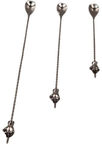 Burgulu Tek Parmak Bar Kaşığı, 40 Cm, Dayanıklı ve Şık Tasarım. fiyatları