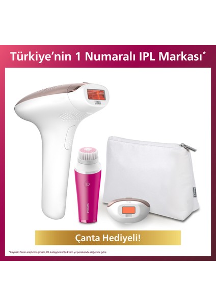 BRI924/00 Lumea Lazer Epilasyon Ipl Tüy Alma Cihazı,çanta ve Yüz Temizleme Cihazı Hediyeli