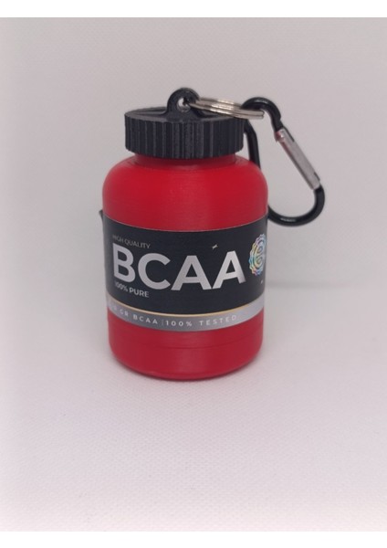 Kırmızı Bcaa Toz Saklama Hunisi – 30G, Pratik ve Şık Tasarım