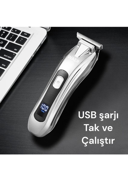 Krom Profesyonel Saç ve Sakal Kesme Makinesi WA-2036 ve Kullanışlı Tasarım fırsatları