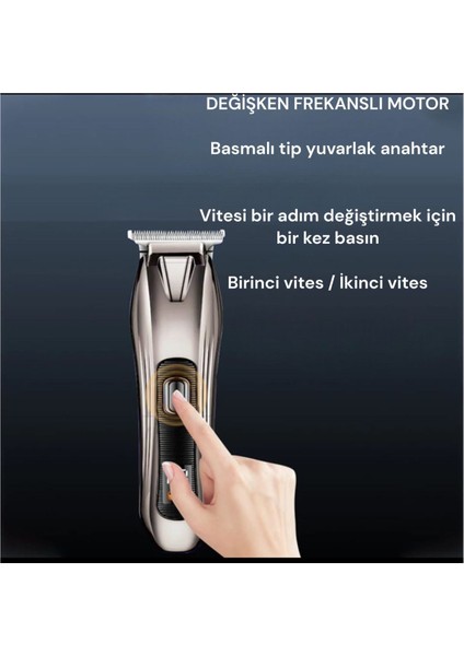Krom Profesyonel Saç ve Sakal Kesme Makinesi WA-2036 ve Kullanışlı Tasarım