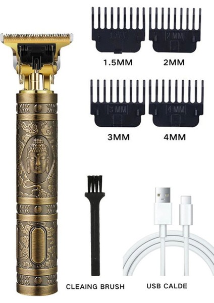 Budha Desenli Şarjlı Tıraş Makinesi Alüminyum Gövde Suya Dayanıklı ve Pratik fiyatları