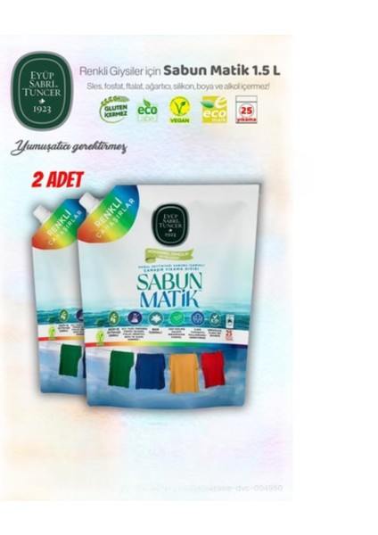 2 Adet Renkliler Sıvı Sabun Matik 1. 5 L ve Rosıe