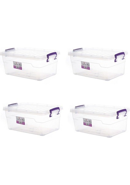 Yatay Saklama Kabı 4'lü Set (4x5,5 Lt)