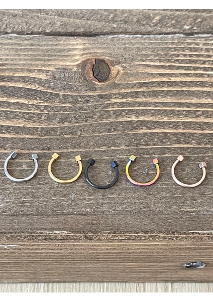 316 L Cerrahi Çelik Küp Modeli Halka Piercing 10MM x 1,2mm fiyatları