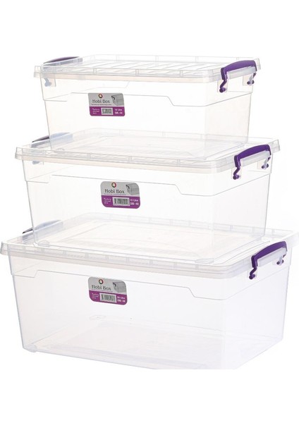 Saklama Kabı 3'lü Set 15-20-30 Lt