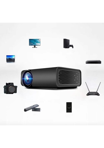 Mini Kablosuz 1080P LED Projeksiyon Cihazı, Çok Renkli, Taşınabilir ve Yüksek Kaliteli fırsatları