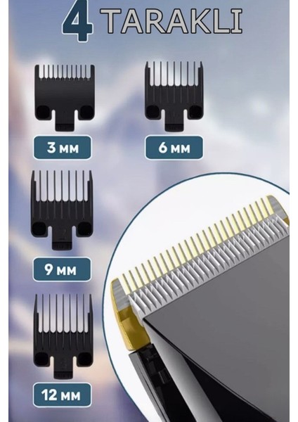 Kablosuz Su Geçirmez Lazer Öncesi Tıraş Makinesi Saç Sakal ve Ense Çizimi fiyatları