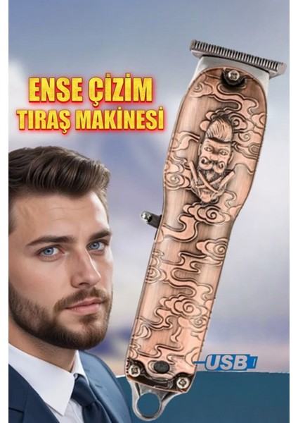 Kablosuz Su Geçirmez Lazer Öncesi Tıraş Makinesi Saç Sakal ve Ense Çizimi modelleri