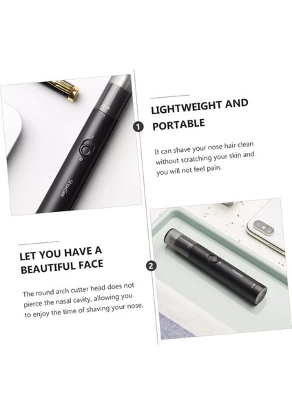 Mini Elektrikli Burun ve Kulak Kılı Temizleme Seti Yıkanabilir ve Çıkarılabilir Uçlar indirimleri