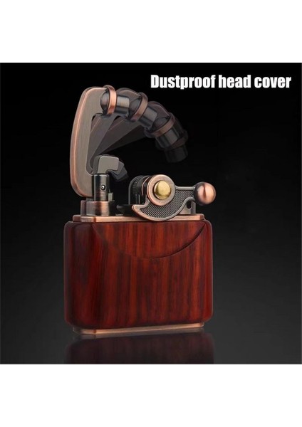 SM-090T Vintage Benzinli Ahşap Çakmak Kestane fiyatları