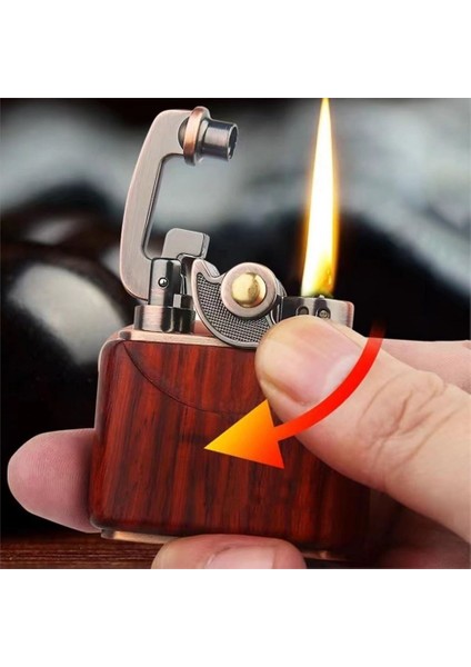 SM-090T Vintage Benzinli Ahşap Çakmak Kestane fırsatları