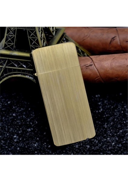 Kuboy Vintage Çakmak Benzinli Slim Çakmak Altın Renk fiyatları