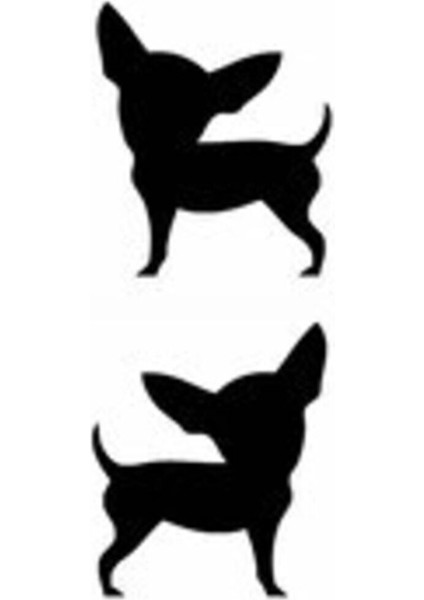 Sevimli Köpek Oto Motor Laptop Duvar Folyo Sticker 15 x 38