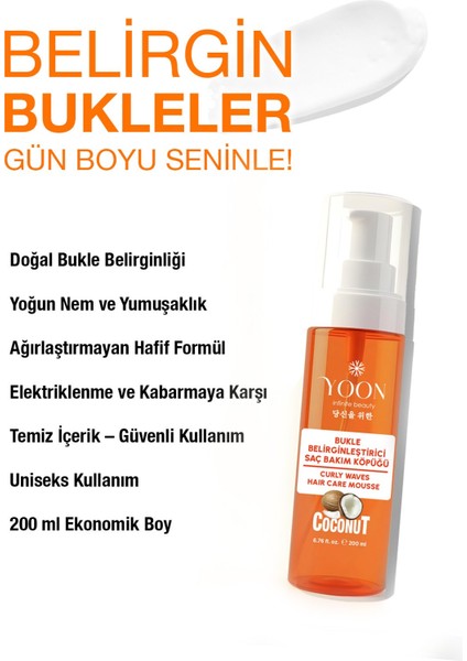 Bukle Belirginleştirici Saç Köpüğü 200 ml Hindistan Cevizi Özlü fırsatları
