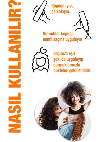 Bukle Belirginleştirici Saç Köpüğü 200 ml Hindistan Cevizi Özlü indirimleri