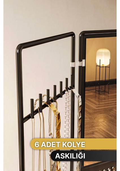 Şık Siyah Takı ve Makyaj Organizeri, Kolye, Küpe, Yüzük, Bileklik İçin Uygun indirimleri