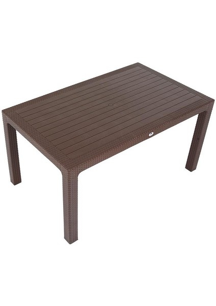 90x150 Elit Rattan Masa Kahverengi