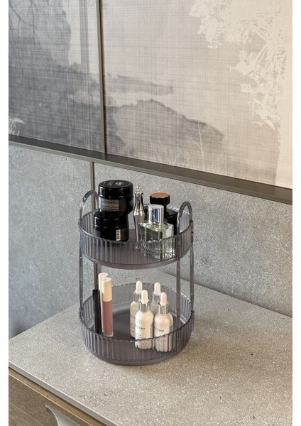 Şık Çok Amaçlı Düzenleyici, Makyaj, Takı ve Ev Eşyası İçin Gri Seçenek fırsatları