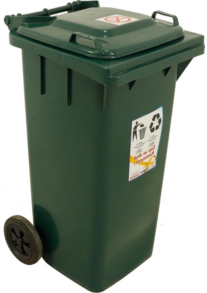 Plastik Çöp Ve Atık Konteyneri 240 lt Tekerlekli Eko