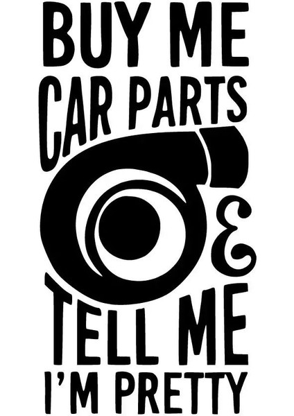 Buy Me Car Parts Sticker Oto Motor Laptop Duvar Folyo Sticker 30X54 cm