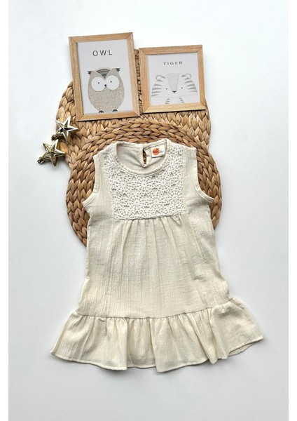 Kız Çocuk Lavender Ekru Fistolu Elbise fiyatları