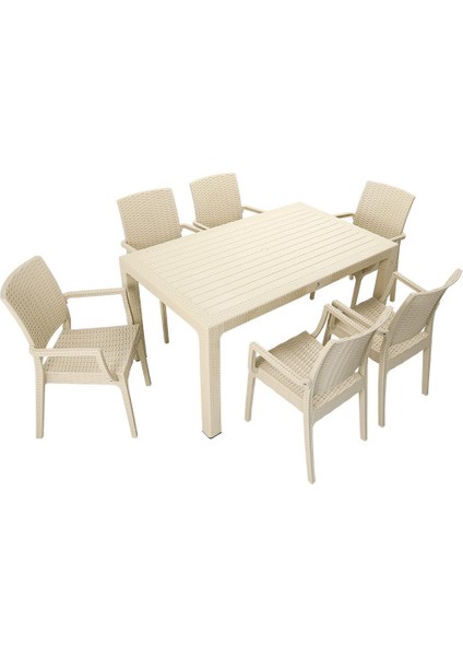 Elit 90X150 Elit Kollu Sandalye Masa Takımı