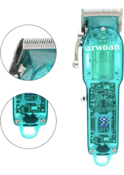 Profesyonel Saç ve Sakal Kesme Makası Şeffaf Giyotin Rahat ve Hassas Kullanım