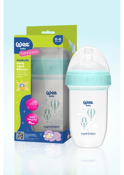 Nanninom Antikolik Geniş Ağızlı Biberon 250 ml indirimleri