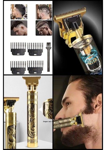 Dört Başlıklı USB Şarjlı Metal Tıraş Makinesi Profesyonel Kullanım modelleri