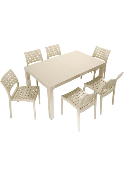 Wood 90x150 Cafe Sandalye Masa Takımı ÇÖLBEJİ