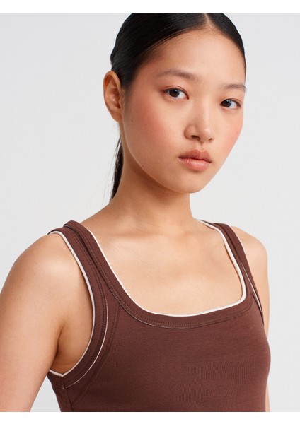 21087 Kontrast Fitilli Atlet-Açık Kahve fırsatları