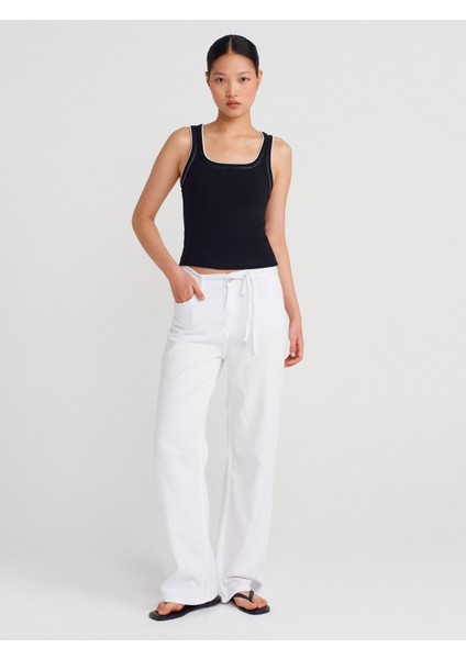 21087 Kontrast Fitilli Atlet-Siyah modelleri