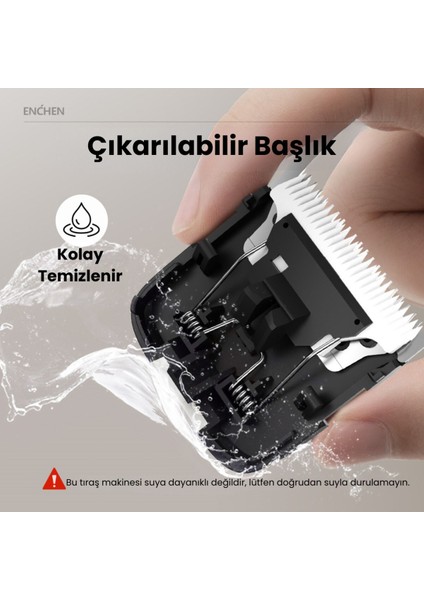 Taşınabilir Kablosuz Saç Kesim Makinesi Pratik ve Güçlü Performans