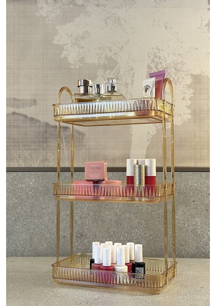 3 Katlı Makyaj Organizeri, Kozmetik ve Aksesuar Düzenleyici, Dayanıklı Polikarbonat modelleri